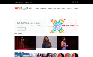 tedxportofspain.com screenshot