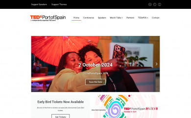 tedxportofspain.com screenshot