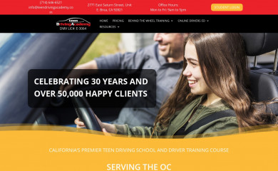 teendrivingacademy.com screenshot