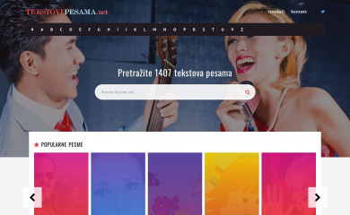tekstovipesama.net screenshot