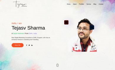 tejasvsharma.com screenshot