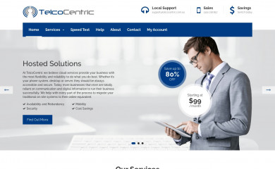 telcocentric.com.au screenshot