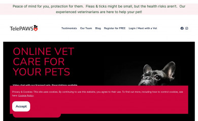 telepaws.com screenshot