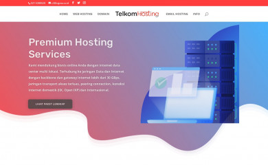 telkomhosting.com screenshot