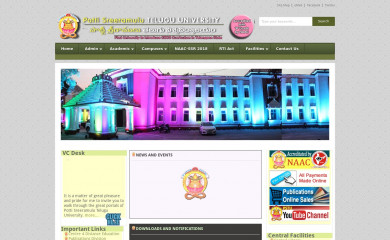 teluguuniversity.ac.in screenshot