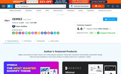 https://www.templatemonster.com/authors/zemez/ screenshot
