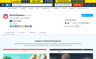 https://www.templatemonster.com/vendors/rockthemes/ screenshot