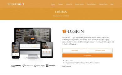 http://www.templatesnext.org/i-design/ screenshot