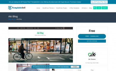 Aki Blog screenshot