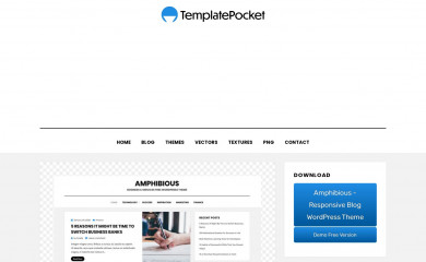 https://templatepocket.com/free-wordpress-theme/amphibious-responsive-blog-wordpress-theme/ screenshot