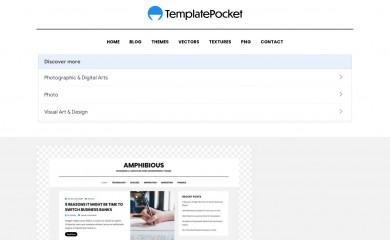 https://templatepocket.com/free-wordpress-theme/amphibious-responsive-blog-wordpress-theme/ screenshot