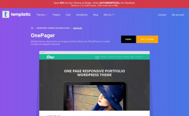 One Pager screenshot