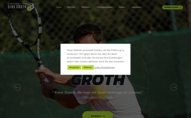 tennis-groth.de screenshot