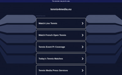 tennis4media.eu screenshot