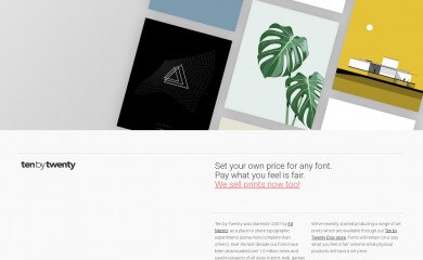 http://www.tenbytwenty.com/ screenshot