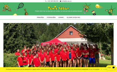 tenistabor.sk screenshot