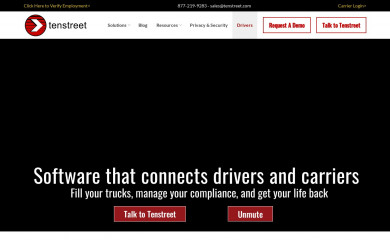 tenstreet.com screenshot