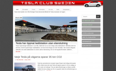 teslaclubsweden.se screenshot