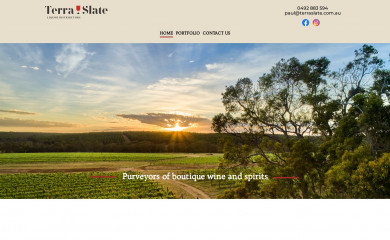 terraslatewines.com.au screenshot