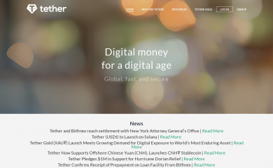 tether.to screenshot