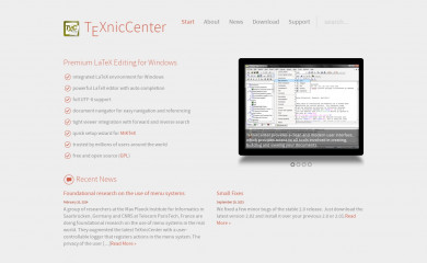 texniccenter.org screenshot