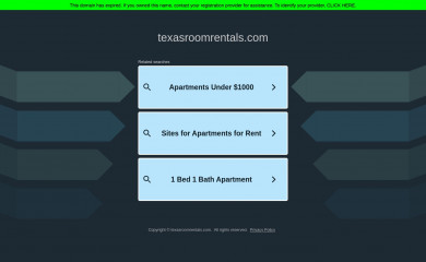 texasroomrentals.com screenshot