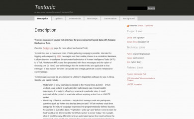 textonic.org screenshot