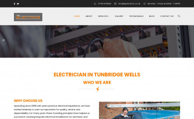 tgelectrics.co.uk screenshot