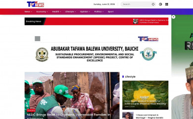 tgnews.com.ng screenshot