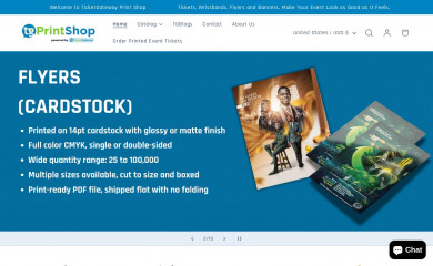 tgprintshop.com screenshot