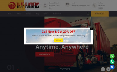 tharpackers.com screenshot