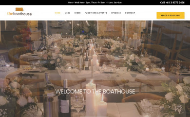 the-boathouse.com.au screenshot
