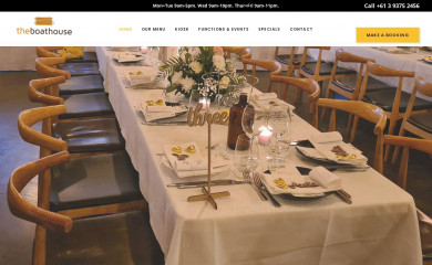 the-boathouse.com.au screenshot