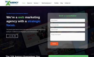 the10xagency.in screenshot