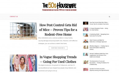 the50shousewife.com screenshot
