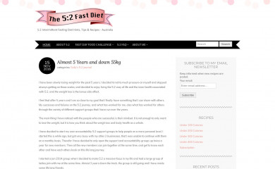 the52fastdiet.com.au screenshot