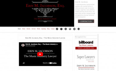 themusicindustrylawyer.com screenshot
