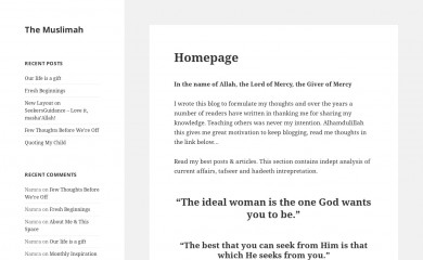 themuslimah.com screenshot