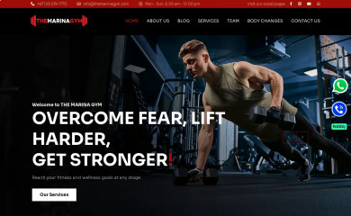 themarinagym.com screenshot