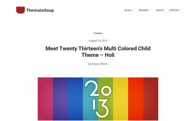 http://thematosoup.com/products/twenty-thirteen-multi-colored/ screenshot