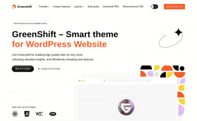https://theme.greenshiftwp.com/ screenshot