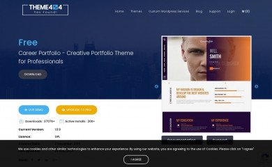 https://theme404.com/downloads/career-portfolio/ screenshot