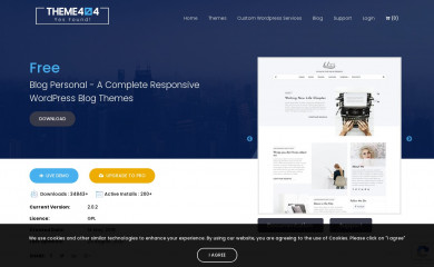 https://theme404.com/downloads/blog-personal/ screenshot