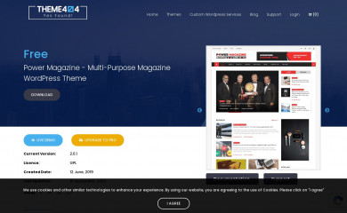 https://theme404.com/downloads/power-magazine/ screenshot