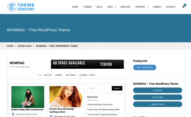 https://themecentury.com/downloads/wowmag-free-wordpress-theme/ screenshot