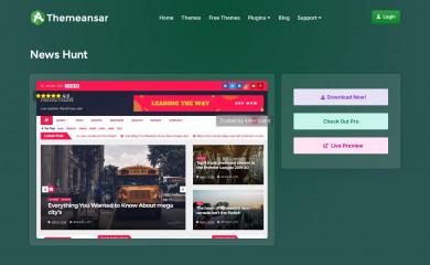 https://themeansar.com/free-themes/news-hunt/ screenshot