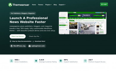https://themeansar.com/free-themes/newspaperex screenshot