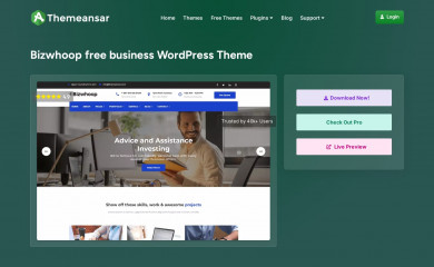 https://themeansar.com/free-themes/bizwhoop screenshot