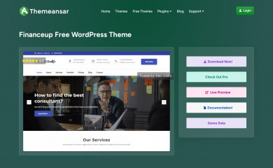 https://themeansar.com/free-themes/financeup screenshot