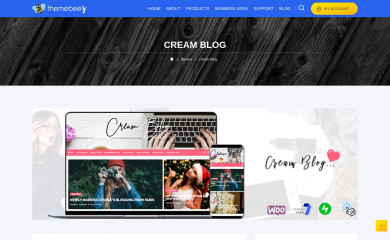 Cream Blog screenshot
